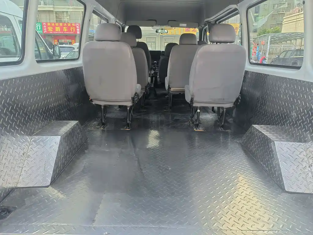 Teshun 2019 2.8T commercial long-axle mid-top 6-seater rear single tire National VI JX493 купить на сайте DeffCars