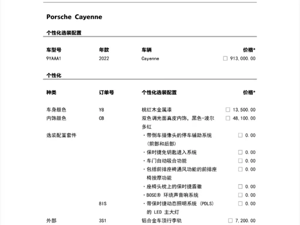 Cayenne 2022 Cayenne 3.0T Platinum Edition купить на сайте DeffCars