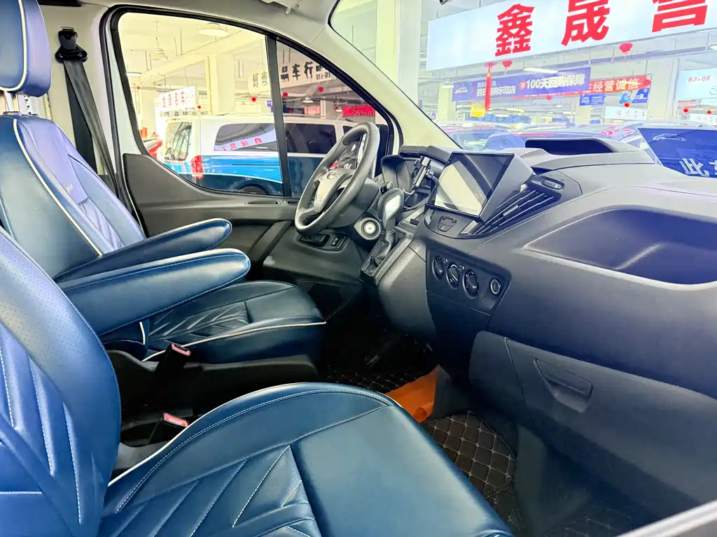 Transit 2021 2.0T gasoline automatic high-end operator business travel type center axis mid-roof 8-seater National VI купить на сайте DeffCars