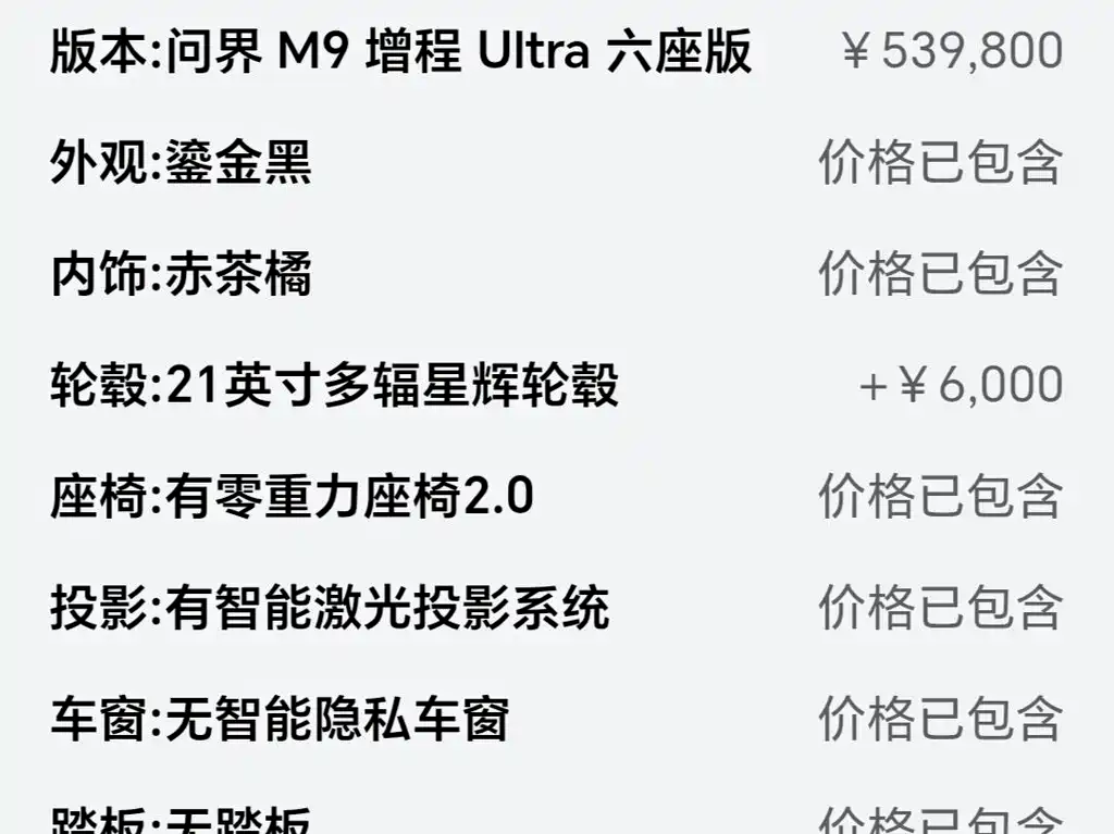 Questioning World M9 2025 Extended Range Ultra Edition 52kWh 6-Seater Edition купить на сайте DeffCars