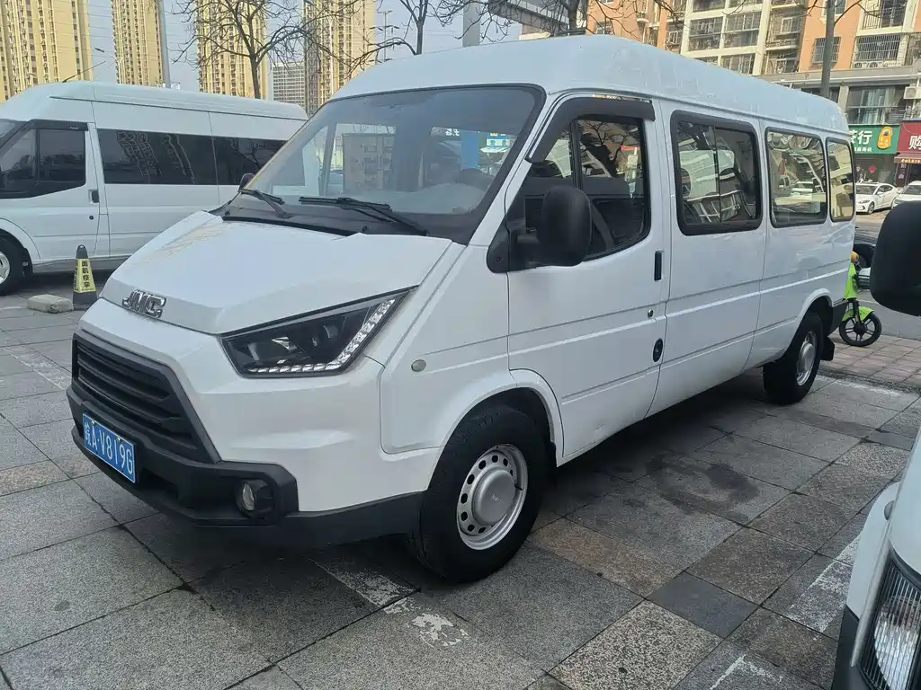 Teshun 2019 2.8T commercial long-axle mid-top 6-seater rear single tire National VI JX493 купить на сайте DeffCars